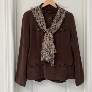 Evie collection - vintage brown blazer